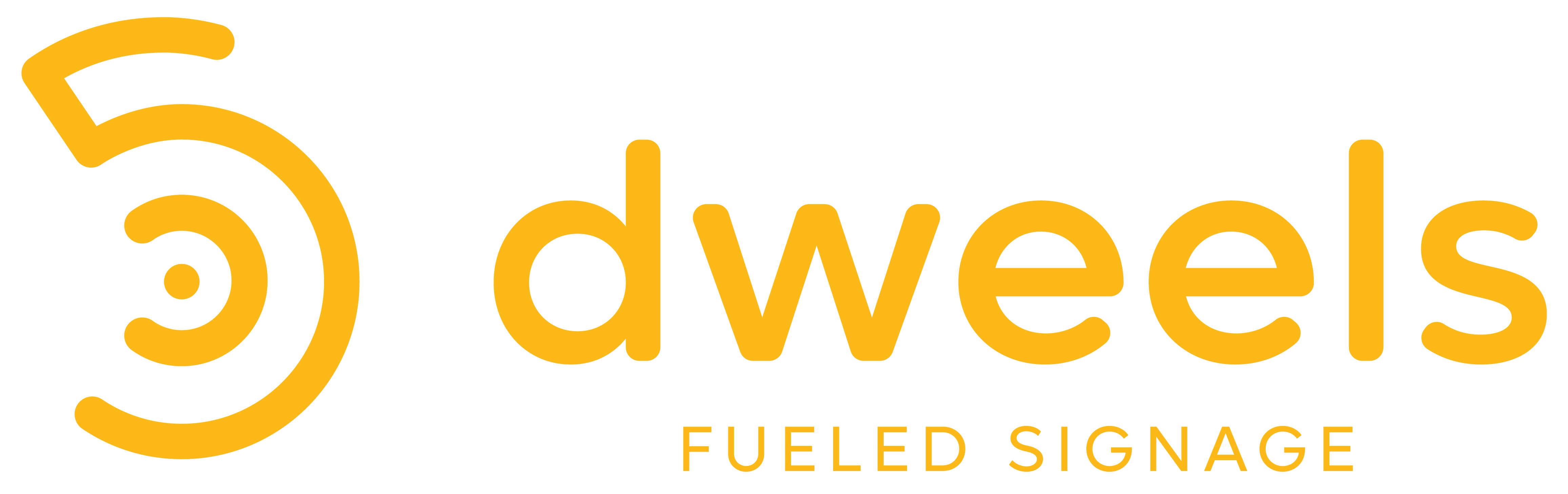 Dweels mobile digital out-of-home advertising network logo